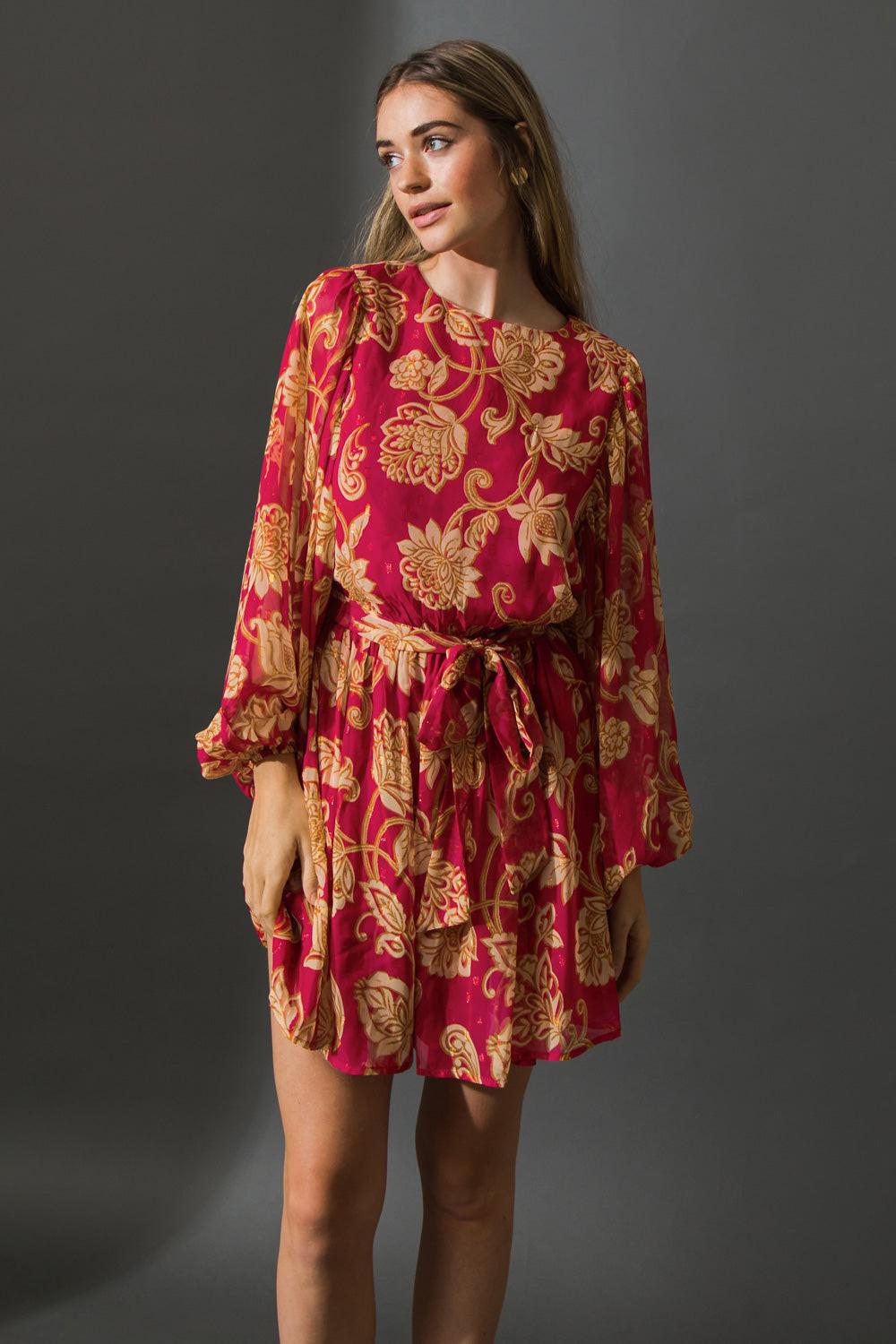 ONE THAT GOT AWAY WOVEN MINI DRESS - Glamourous Grace