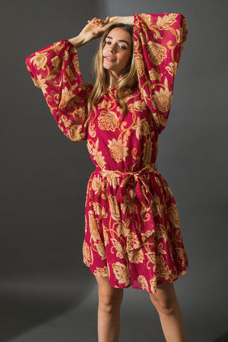ONE THAT GOT AWAY WOVEN MINI DRESS - Glamourous Grace