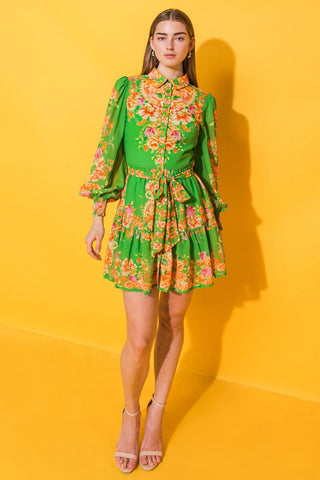 FURTHERST THING WOVEN MINI DRESS - Glamourous Grace