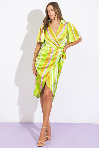 ROMANCE DREAMER SATIN WOVEN MINI DRESS - Glamourous Grace