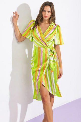 ROMANCE DREAMER SATIN WOVEN MINI DRESS - Glamourous Grace