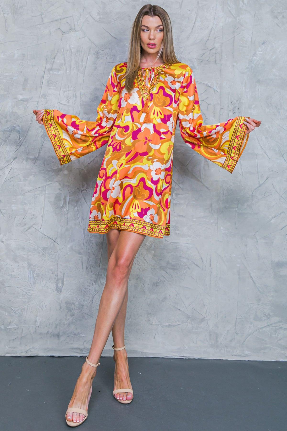 CAUGHT FEELINGS WOVEN MINI DRESS - Glamourous Grace