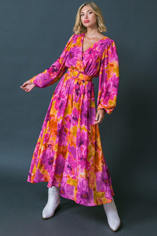 JUST WATCH ME WOVEN MIDI DRESS - Glamourous Grace