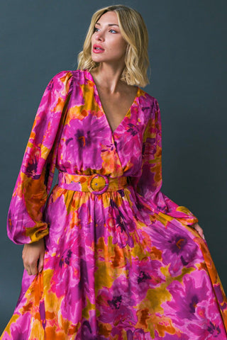 JUST WATCH ME WOVEN MIDI DRESS - Glamourous Grace