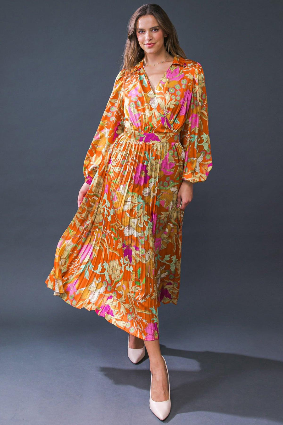 KEEP GETTING BETTER WOVEN MIDI DRESS - Glamourous Grace