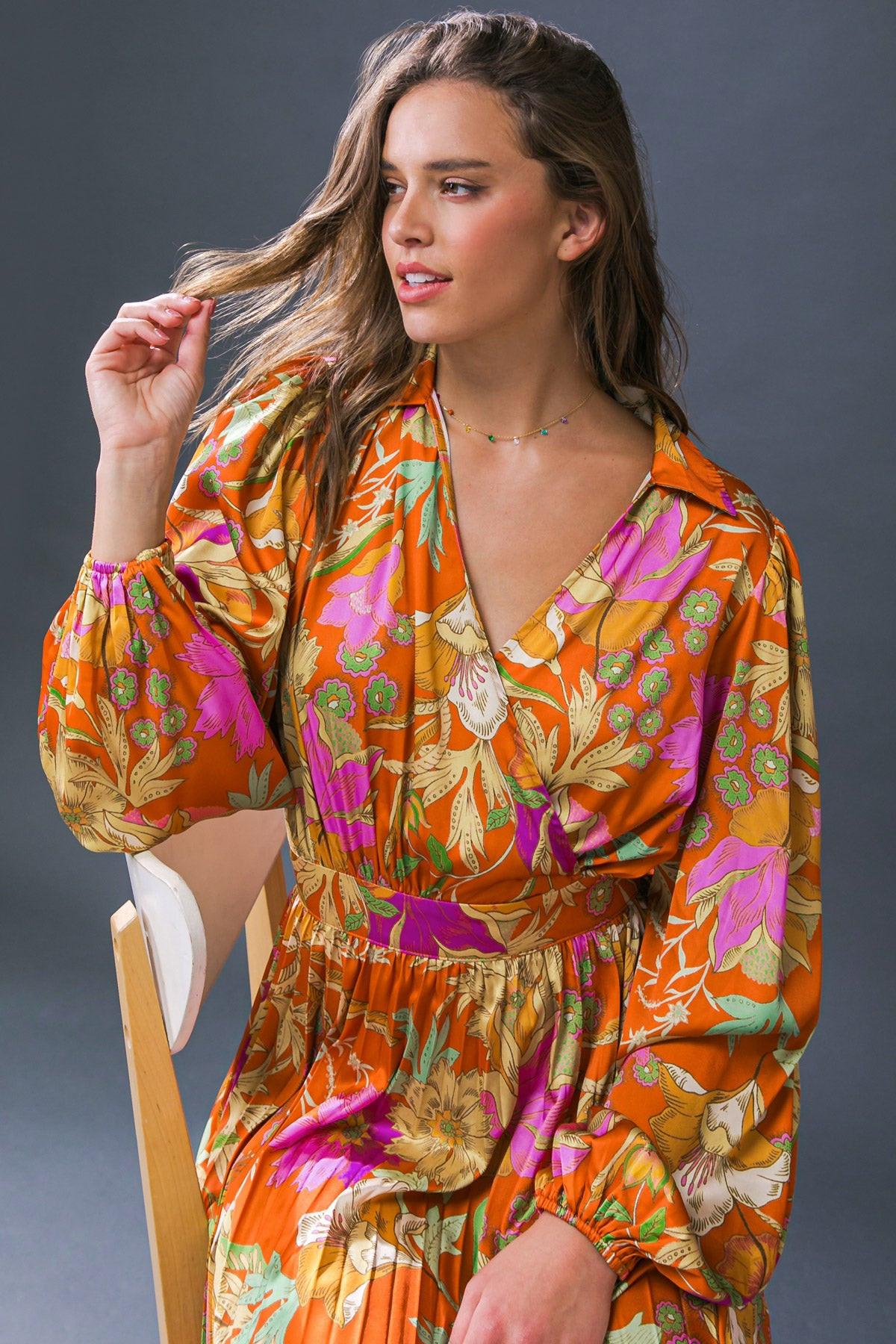KEEP GETTING BETTER WOVEN MIDI DRESS - Glamourous Grace