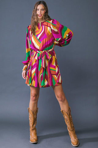 KEEP ON MOVING WOVEN MINI DRESS - Glamourous Grace