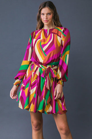 KEEP ON MOVING WOVEN MINI DRESS - Glamourous Grace