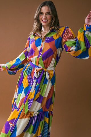 REMARKABLE FLAIR WOVEN MIDI DRESS - Glamourous Grace