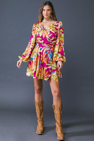 ALL FALL LONG WOVEN MINI DRESS - Glamourous Grace