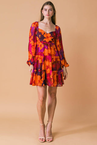 GOOD FLOWS TO ME WOVEN MINI DRESS - Glamourous Grace