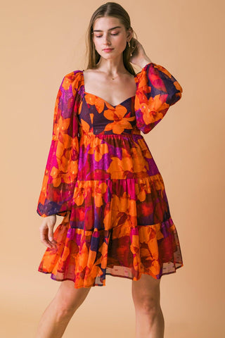 GOOD FLOWS TO ME WOVEN MINI DRESS - Glamourous Grace