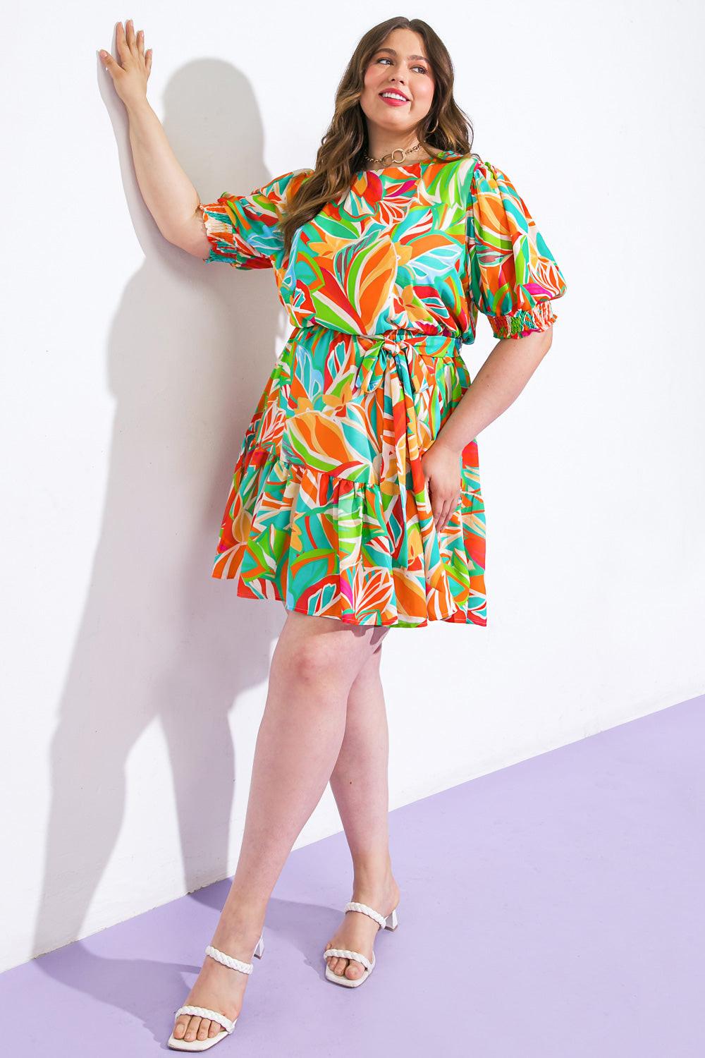 TIME TO START WOVEN MINI DRESS - Glamourous Grace