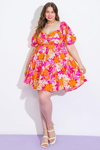 SWEET HARMONY WOVEN MINI DRESS - Glamourous Grace