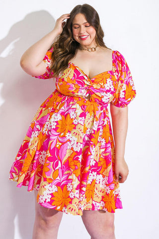 SWEET HARMONY WOVEN MINI DRESS - Glamourous Grace