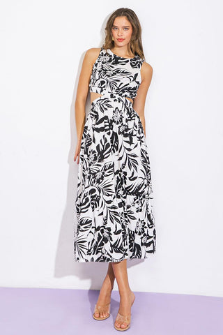 LIVE YOUR TRUTH WOVEN MIDI DRESS - Glamourous Grace