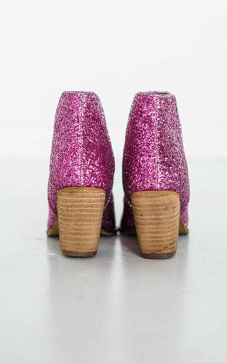 Fiera Glitter Booties in Pink - Glamourous Grace