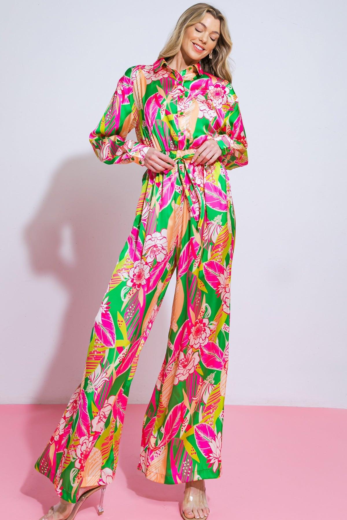 BLOOMING HOPE WOVEN JUMPSUIT - Glamourous Grace