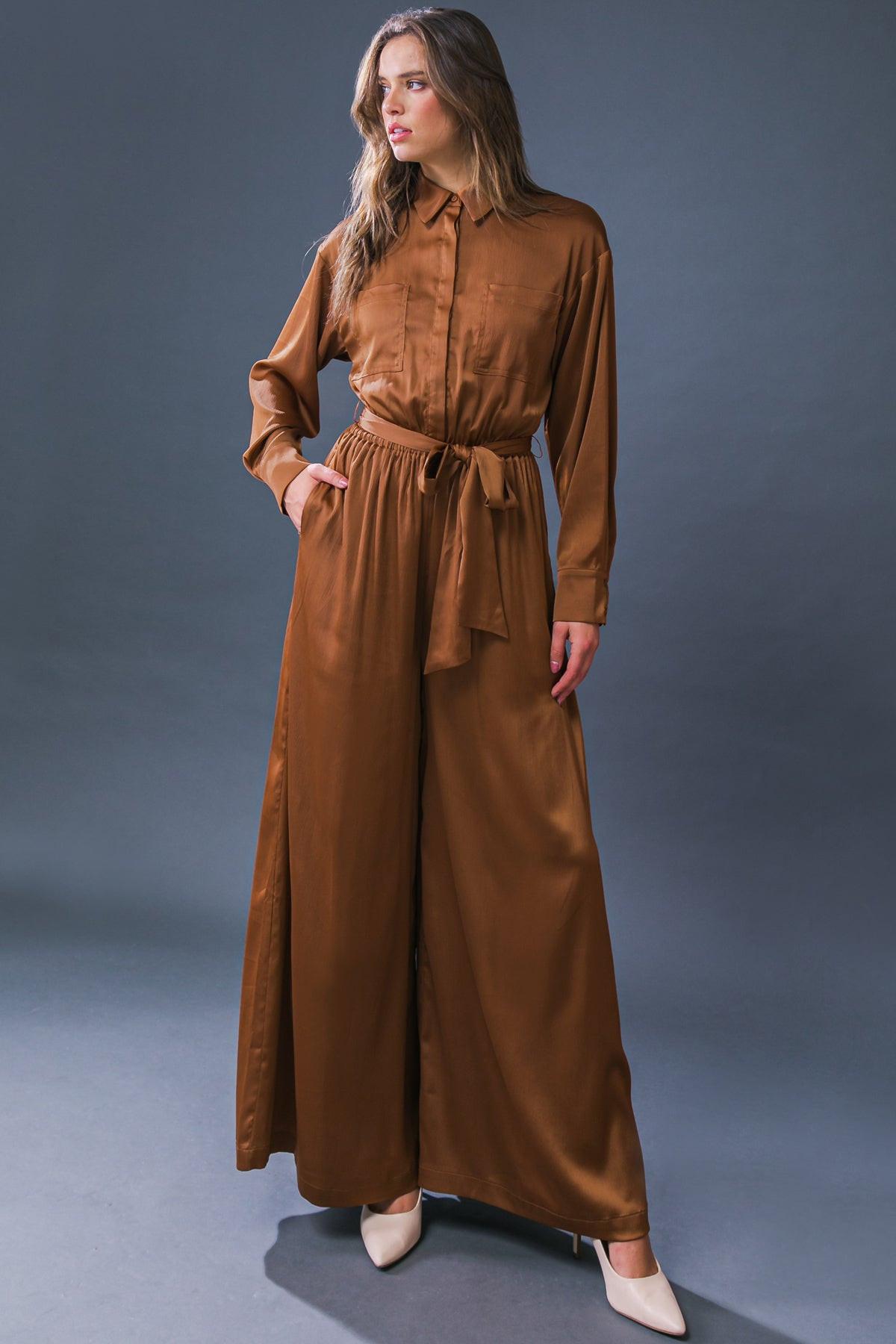 SIMPLY TRENDY WOVEN JUMPSUIT - Glamourous Grace