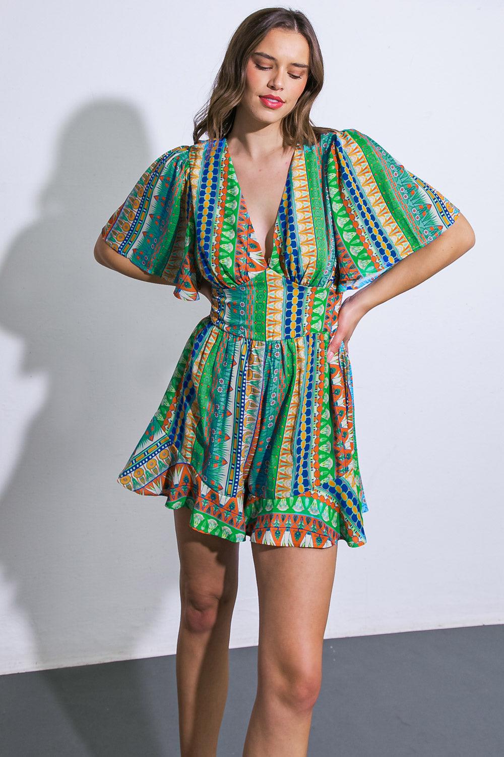 REFRESHING BEAUTY WOVEN ROMPER - Glamourous Grace