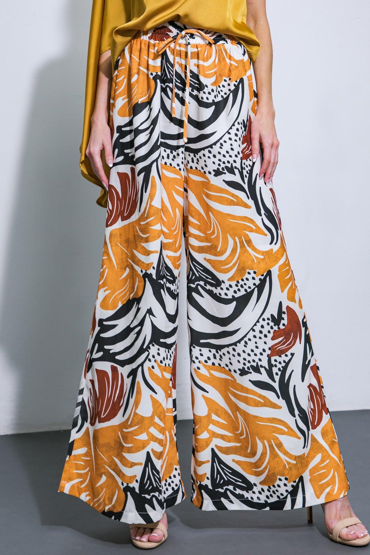 WHERE THE WIND WOVEN MIDI PANTS - Glamourous Grace