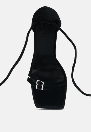 Firecrown Rhinestone Platform High Block Sandals