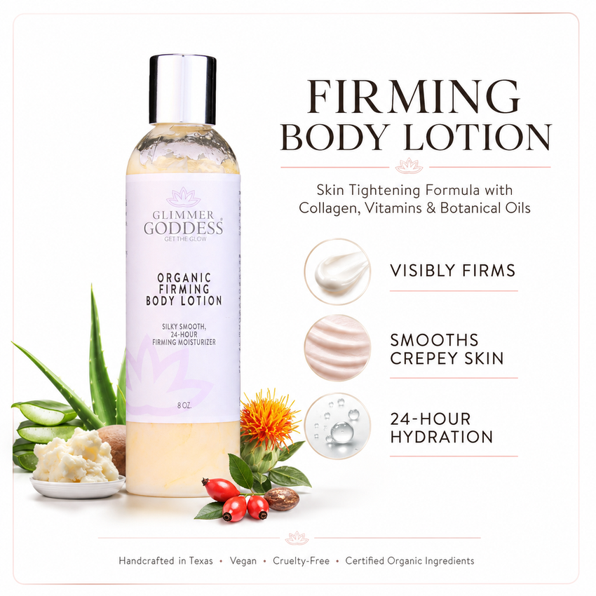 Organic Firming Body Lotion – Skin Tightening Formula - Glamourous Grace