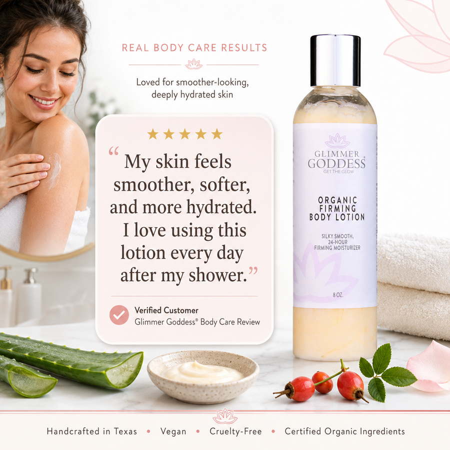 Organic Firming Body Lotion – Skin Tightening Formula - Glamourous Grace