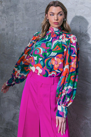 FLOW ALONG WOVEN TOP - Glamourous Grace