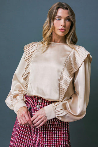 THINK OF ME WOVEN TOP - Glamourous Grace
