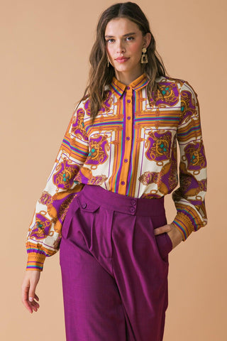 MAKE TODAY GREAT WOVEN TOP - Glamourous Grace