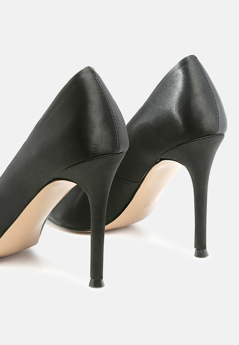 Fizzy Goblet Satin Stiletto Pumps - Glamourous Grace