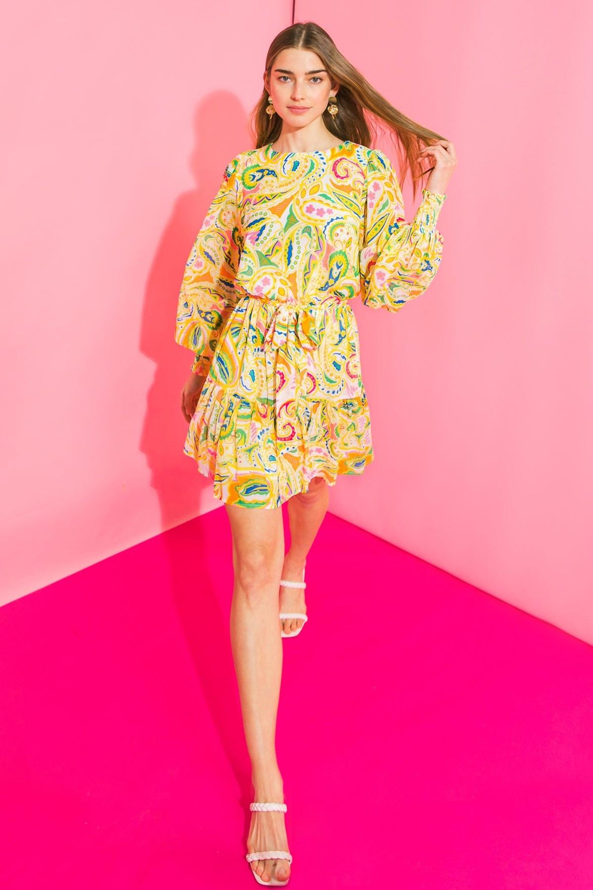 WISH FOR MORE WOVEN MINI DRESS - Glamourous Grace