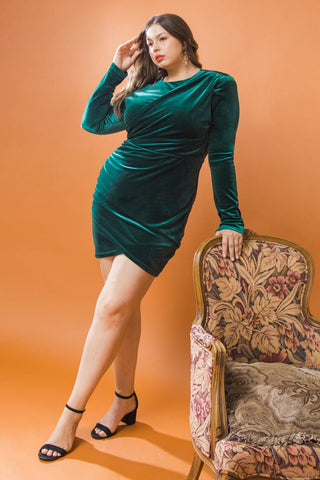 I'M ENCHANTED VELVET MINI DRESS - Glamourous Grace