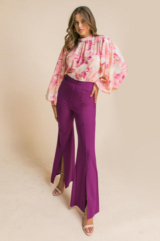 HEY DARLING WOVEN FLARE PANTS - Glamourous Grace