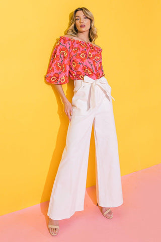 JUST SAY YES TWILL PANTS - Glamourous Grace