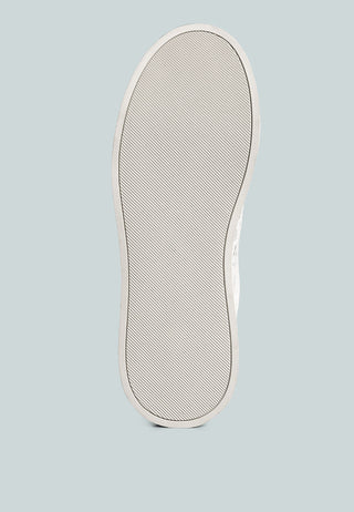 Flakes Lace Detail Low Platform Sneakers
