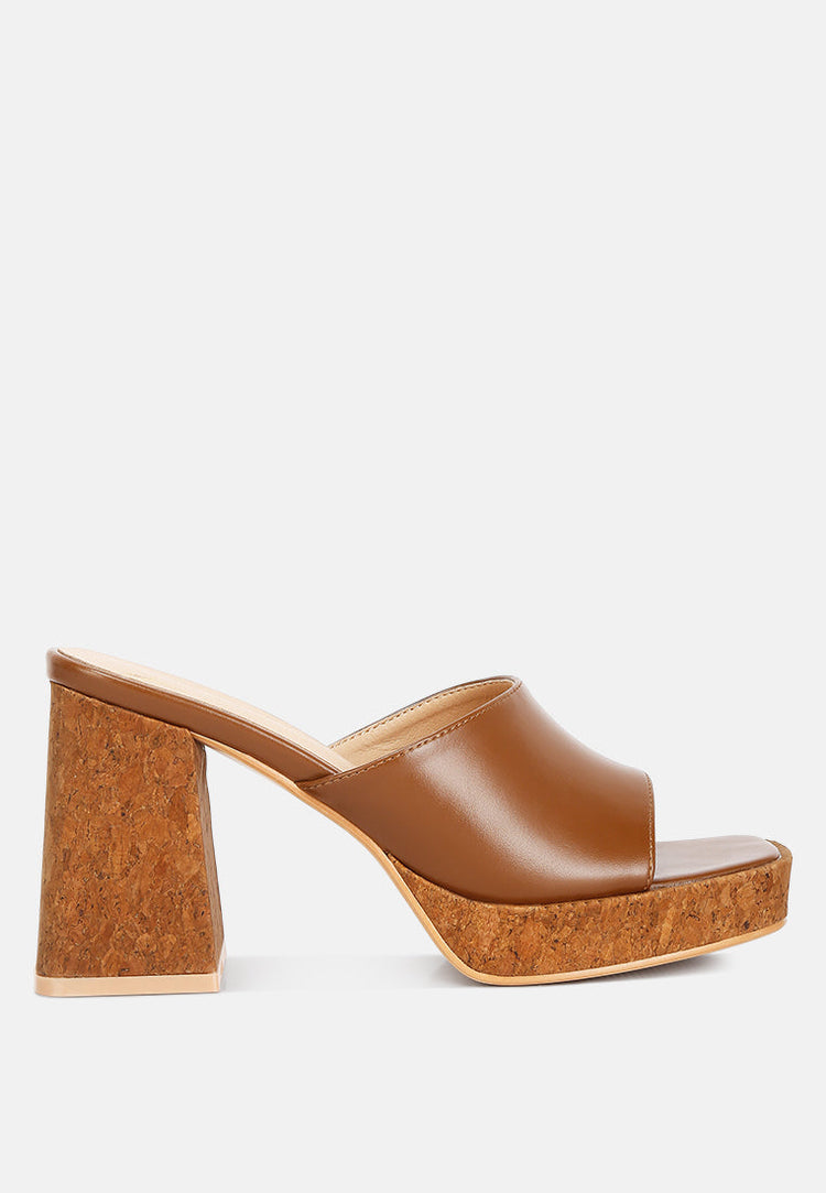 Flexes Flared Block Heel Sandals - Glamourous Grace