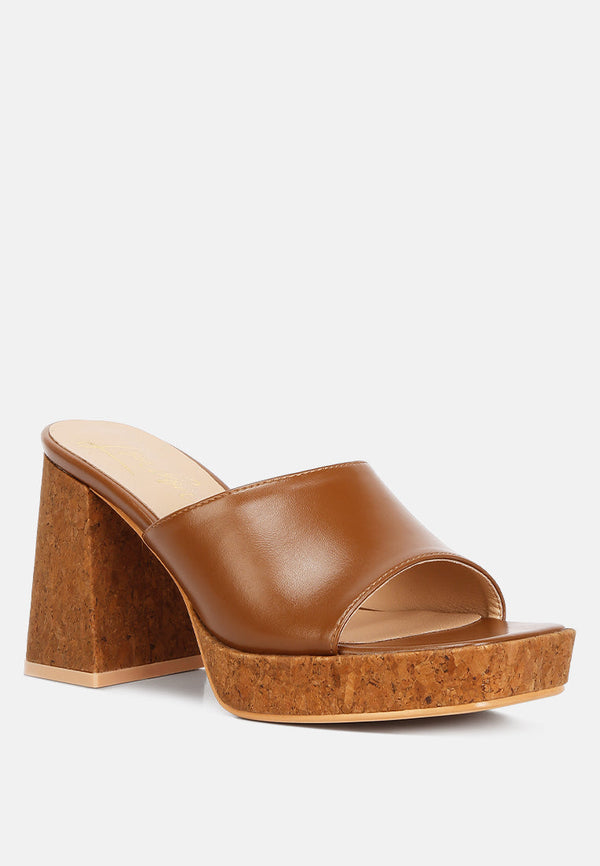 Flexes Flared Block Heel Sandals - Glamourous Grace