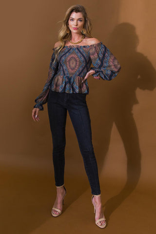 BOHO RAINBOW WOVEN TOP - Glamourous Grace
