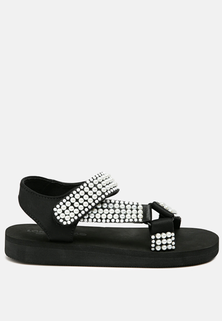 Floater Sandals In Black - Glamourous Grace