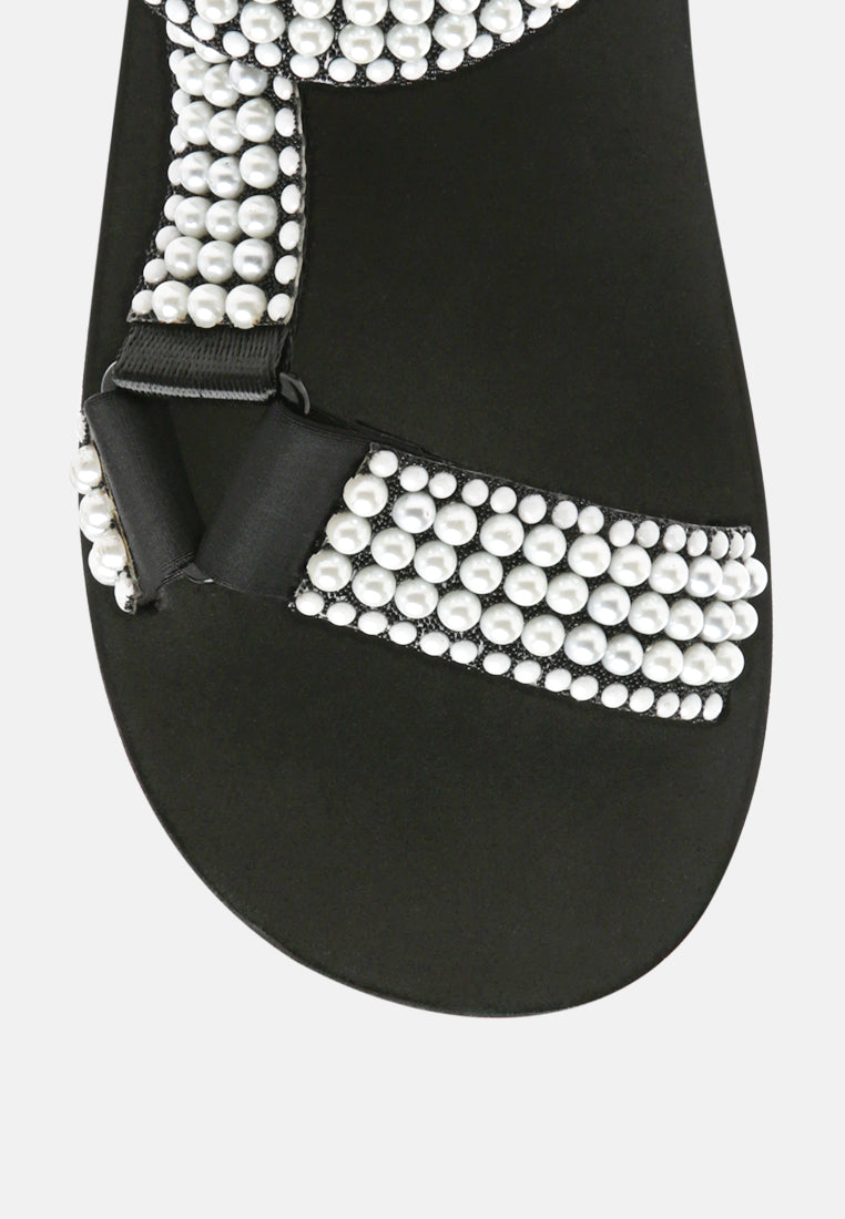 Floater Sandals In Black - Glamourous Grace