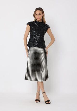 Floral Lace Detail Sleeveless Top