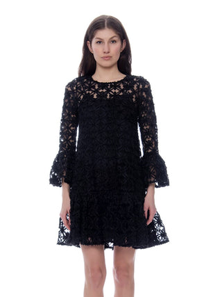 Floral Pattern Sheer Midi Dress