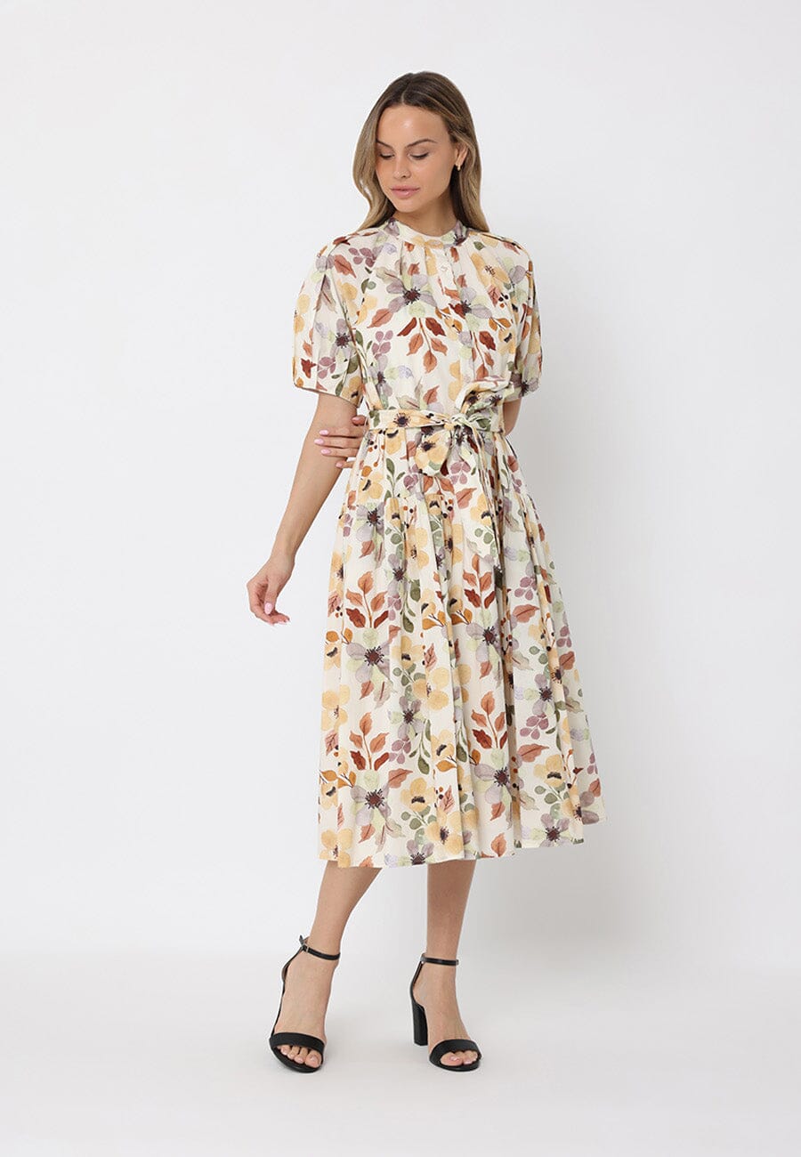 Floral print belt dress - Glamourous Grace