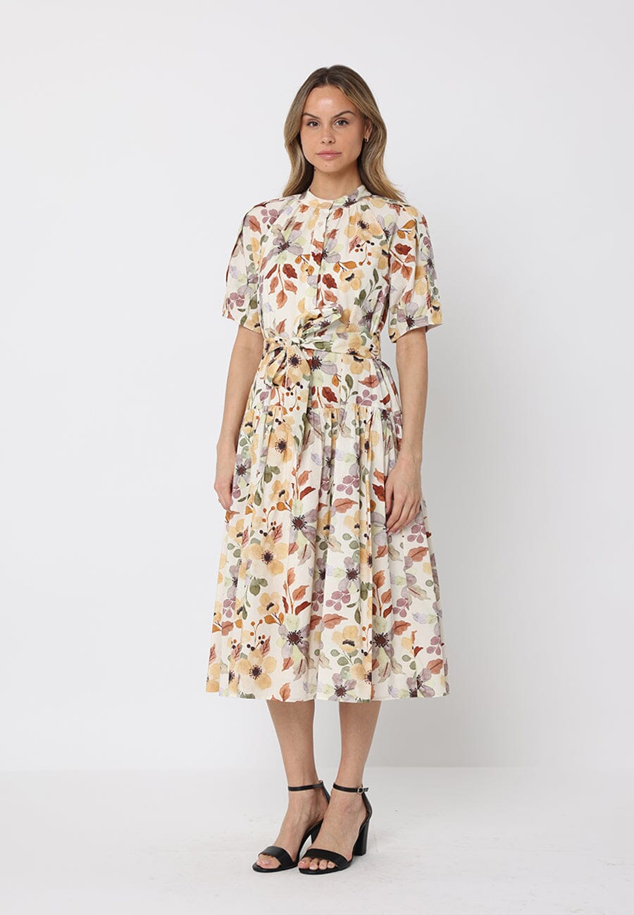 Floral print belt dress - Glamourous Grace