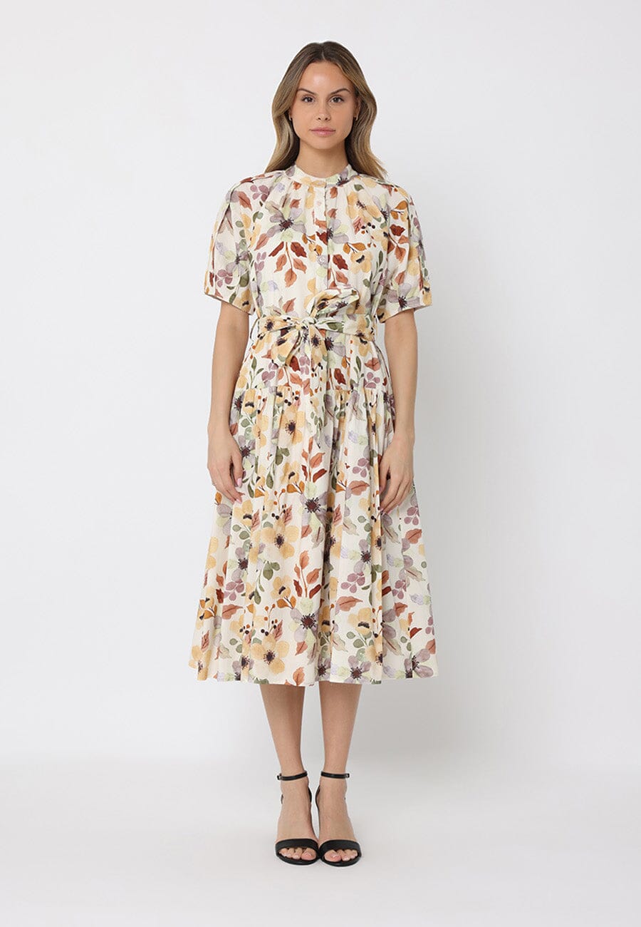 Floral print belt dress - Glamourous Grace
