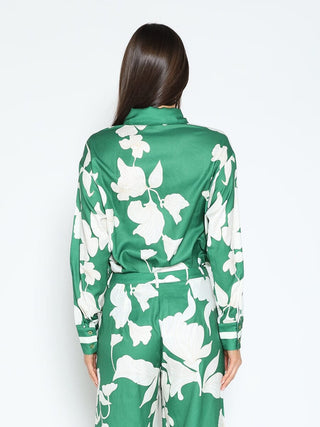 Floral Print Long Sleeve Button Up Shirt