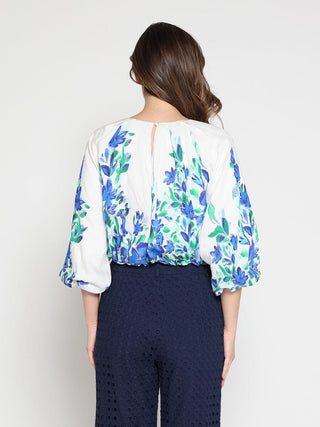Floral print pleated top - Glamourous Grace