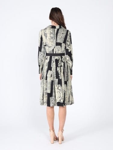 Floral print polyster belt dress - Glamourous Grace